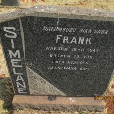 SIMELANE Frank -1947