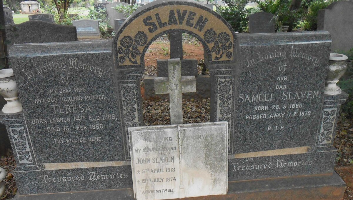 SLAVEN Samuel 1890-1973 &amp; Teresa LENNON 1889-1958 :: SLAVEN John 1913-1974