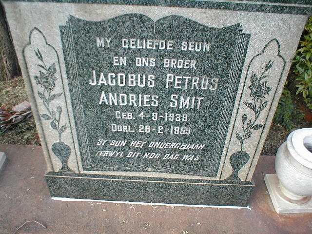 SMIT Jacobus Petrus Andries 1939-1959