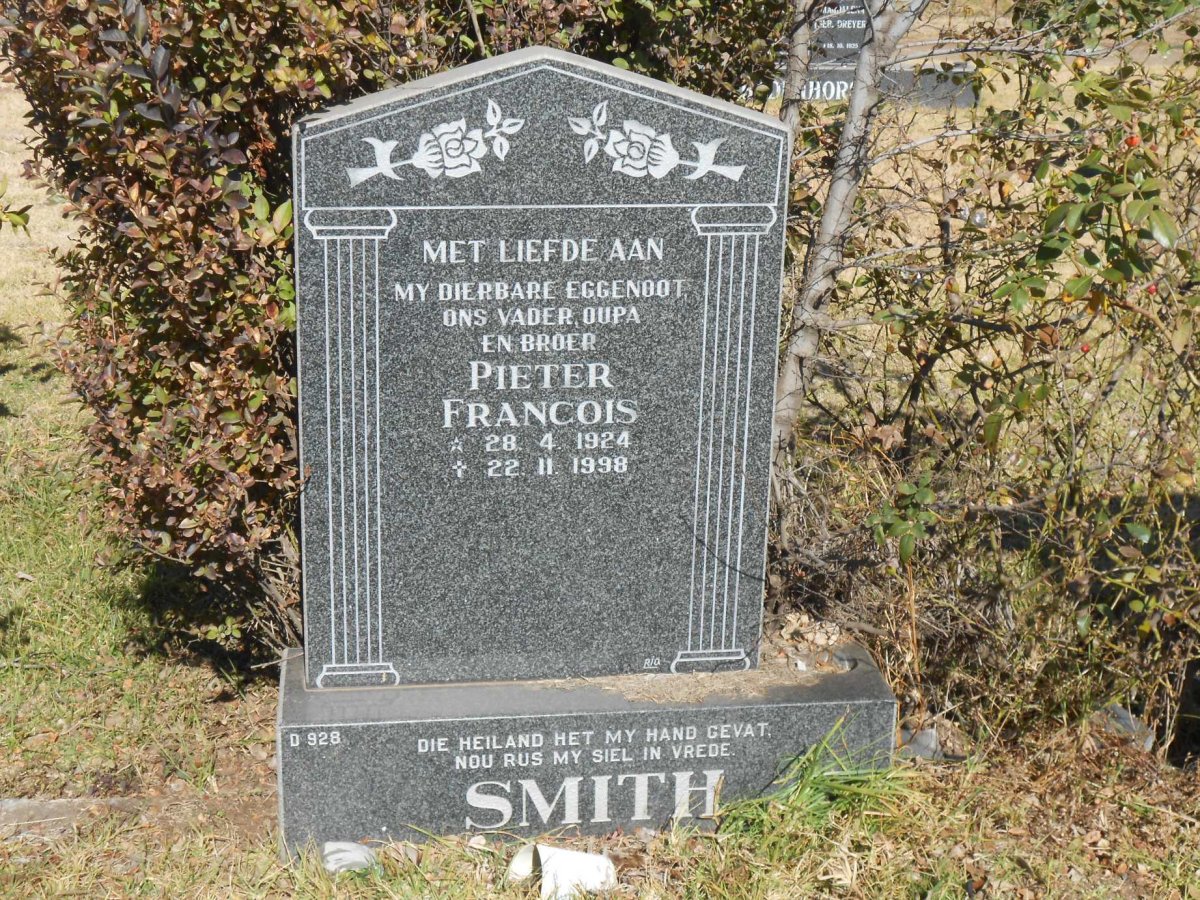 SMITH Pieter Francois 1924-1998