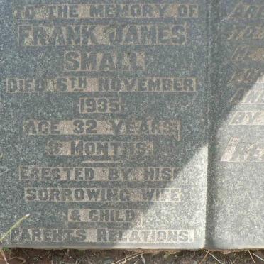 SMALL Frank James -1935