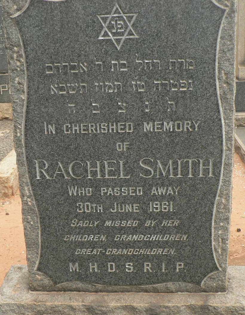 SMITH Rachel -1961