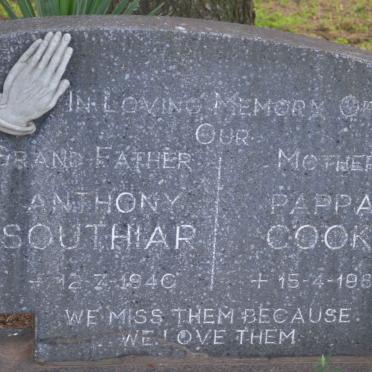 SOUTHIAR Anthony -1940 :: COOK Pappa -1981