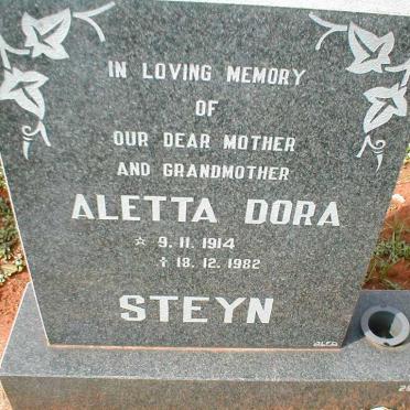 STEYN Aletta Dora 1914-1982
