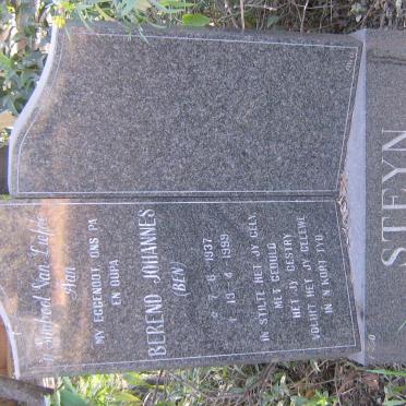 STEYN Berend Johannes 1937-1999
