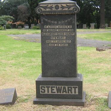 STEWART Alexander Sloan -1943 &amp; Elizabeth Davidson -1948 :: STEWART Alexander Sloan -1937