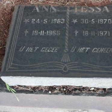 STEENKAMP Ann 1963-1966 :: STEENKAMP Tessa 1970-1971