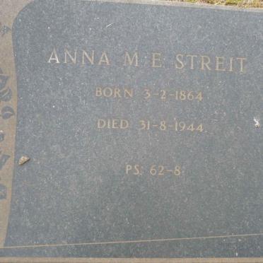 STREIT Anna M.E. 1864-1944