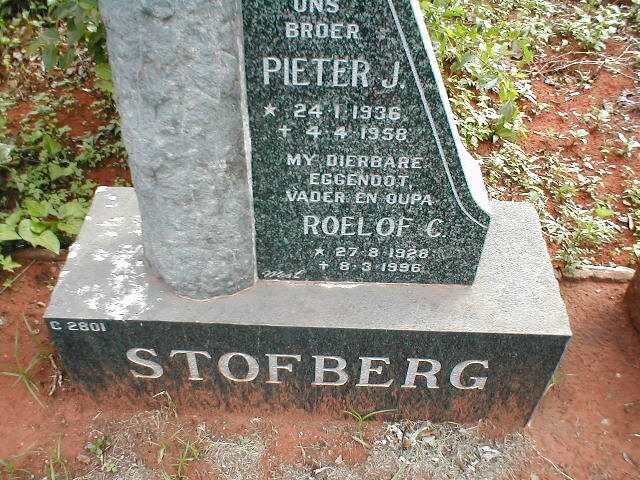 STOFBERG Roelof C. 1928-1996 :: STOFBERG Pieter J. 1936-1958