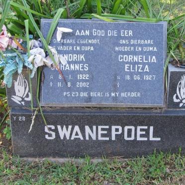 SWANEPOEL Hendrik Johannes 1922-2002 &amp; Cornelia Eliza 1927-