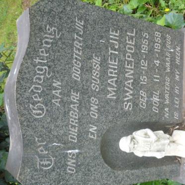 SWANEPOEL Marietjie 1955-1958