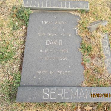 SEREMANE David 1896-1954