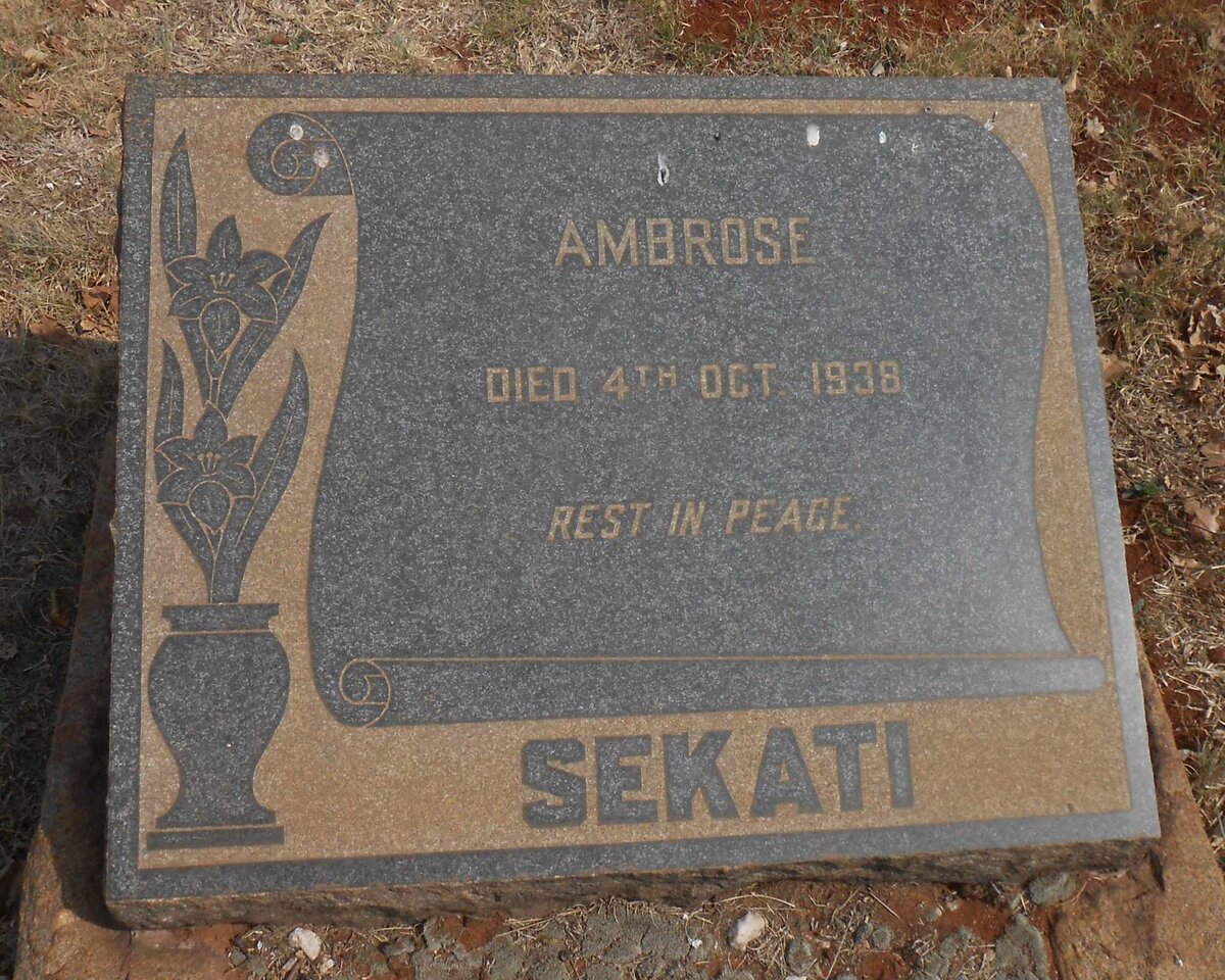 SEKATI Ambrose -1938
