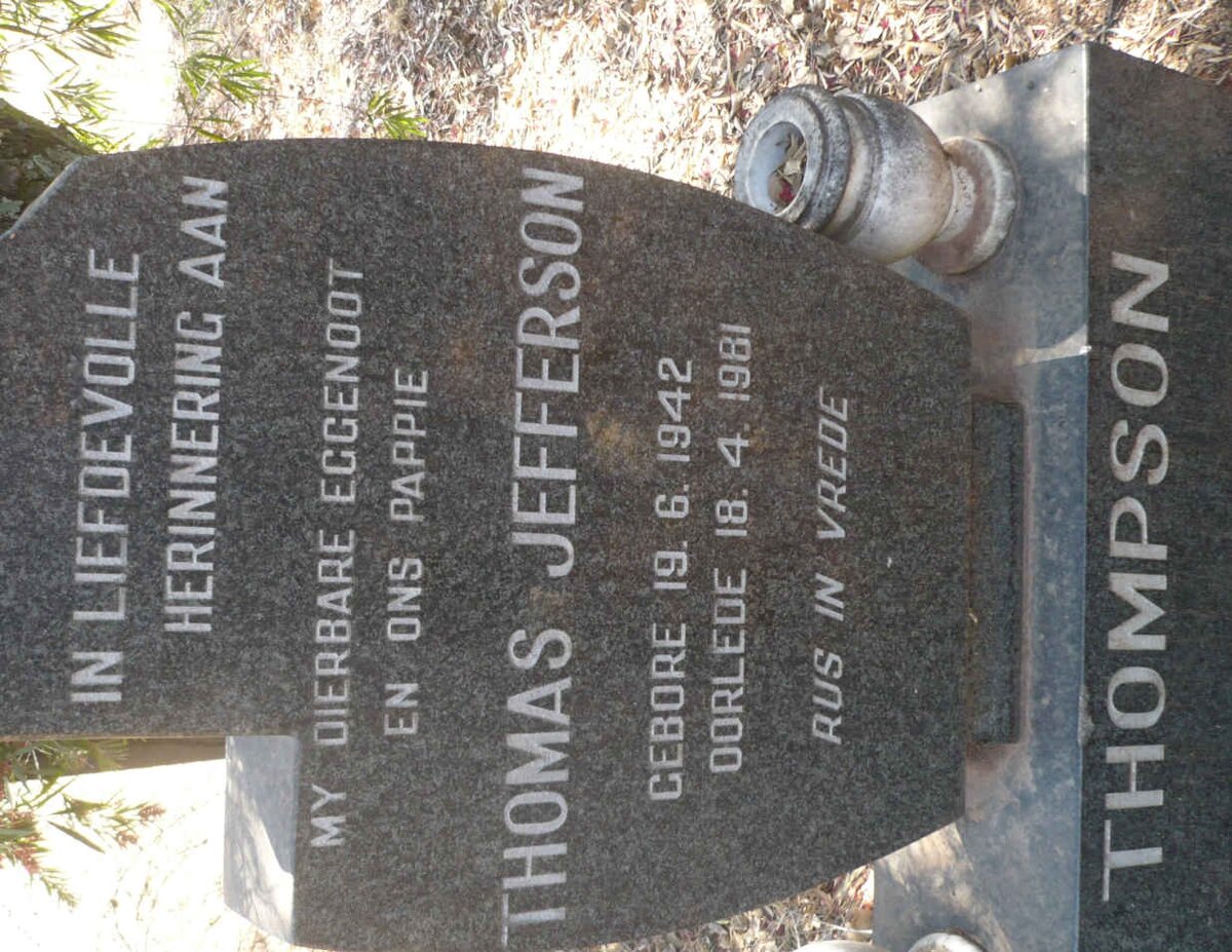 THOMPSON Thomas Jefferson 1942-1981