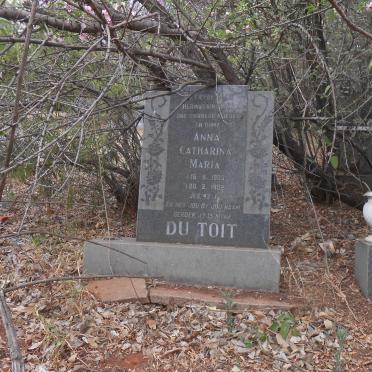 TOIT Anna Catharina Maria, du 1908-1982