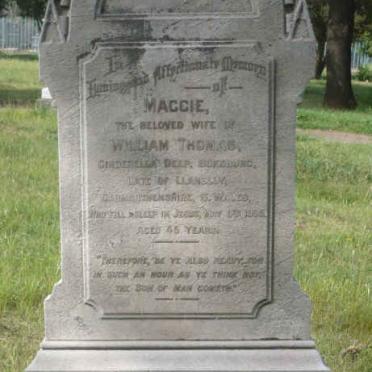 THOMAS William &amp; Maggie 1905- :: THOMAS W.T. -1917