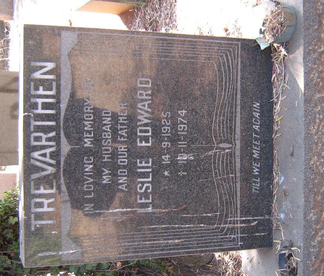 TREVARTHEN Leslie Edward 1925-1974