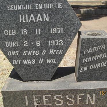TEESSEN Riaan 1971-1973