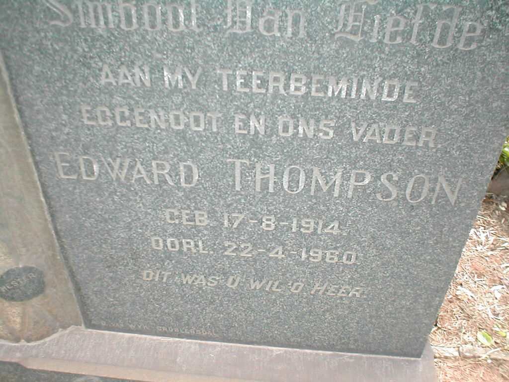THOMPSON Edward 1914-1960