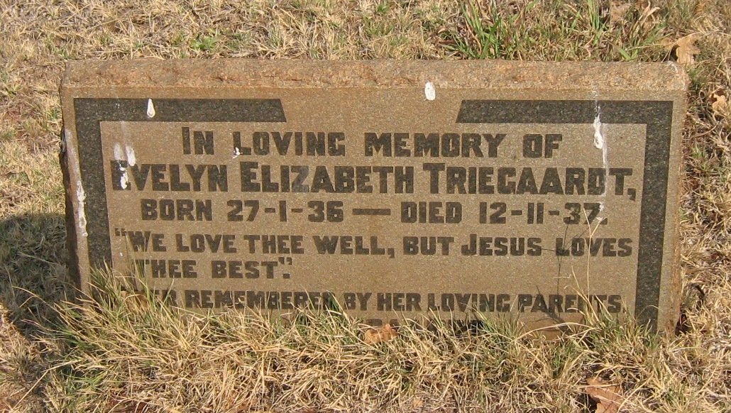TRIEGAARDT Evelyn Elizabeth 1936-1937