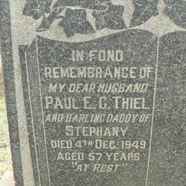 THIEL Paul E.G. -1949