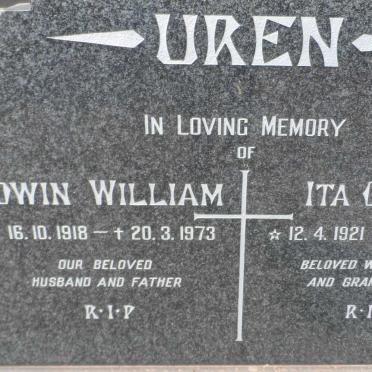 UREN Edwin William 1918-1973 &amp; Ita Gerard 1921-1997