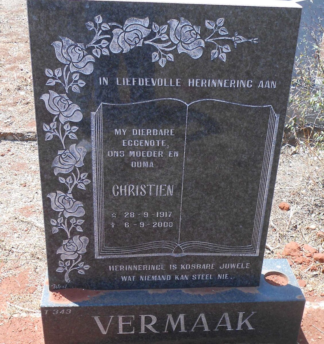 VERMAAK Christien 1917-2000