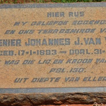VUUREN Renier Johannes, J. van 1893-1935