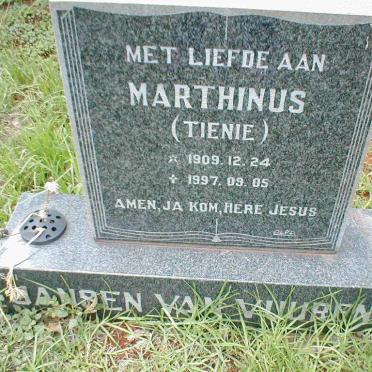 VUUREN Marthinus, Janse van 1909-1997