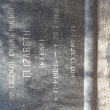 VUUREN Elizabeth, Jansen van nee WILKENS 1909-1968