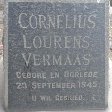 VERMAAS Cornelius Lourens 1945-1945
