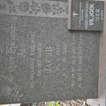 VILJOEN Jacob 1928-1982 &amp; Fredrieka Zagreÿa Elisabeth 1930-2005