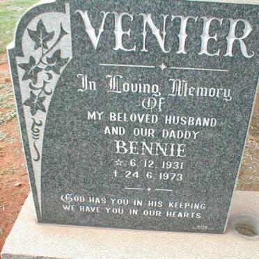 VENTER Bennie 1931-1973