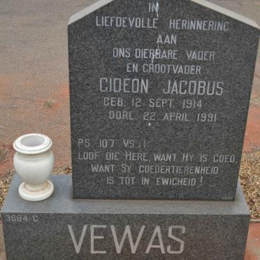 VEWAS Gideon Jacobus 1914-1991
