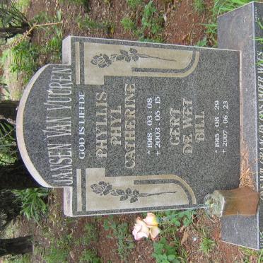 VUUREN Gert de Wet, Jansen van 1915-2007 &amp; Phyllis Catherine 1918-2003