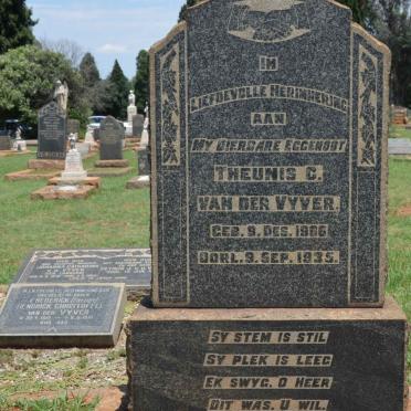 VYVER Theunis C., van der 1906-1935 :: VAN DER VYVER Frederick Hendrick Christoffel 191?-1971