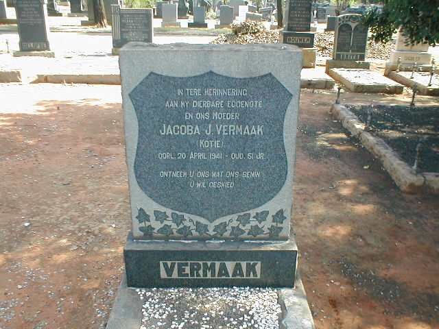 VERMAAK Jacoba J. -1941