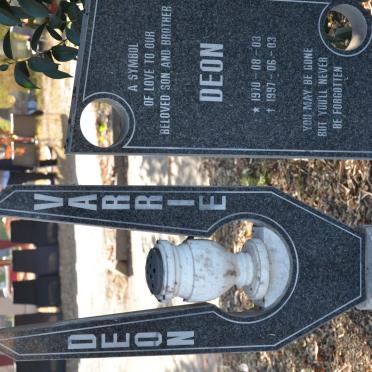 VARRIE Deon 1970-1997