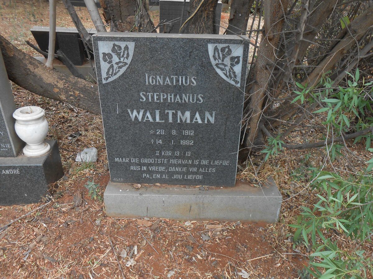 WALTMAN Ignatius Stephanus 1912-1982