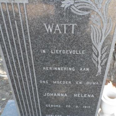 WATT Johanna Helena 1915-1973
