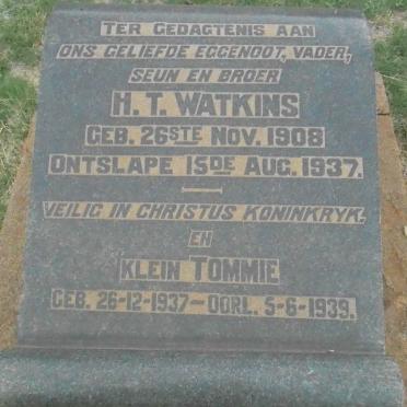 WATKINS H.T. 1908-1937 :: WATKINS Tommie 1937-1939