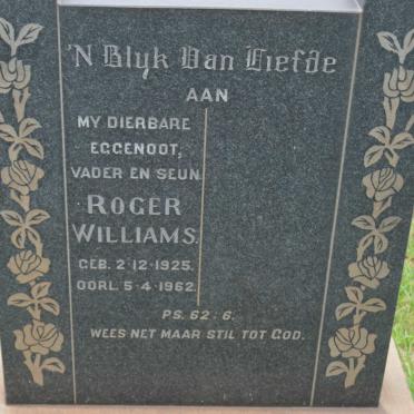 WILLIAMS Roger 1925-1962