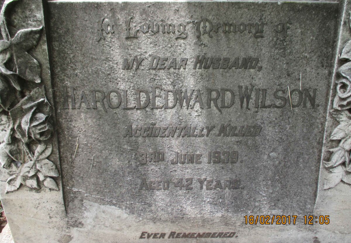 WILSON Harold Edward -1939