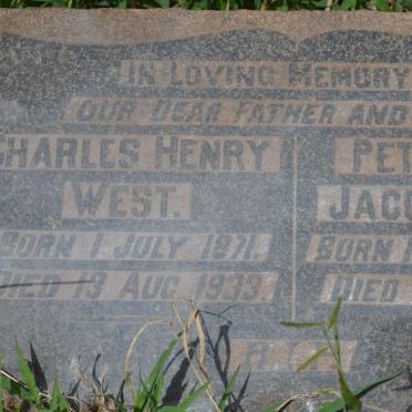 WEST Charles Henry 1871-1933 &amp; Petronella Jacoba 1875-1950