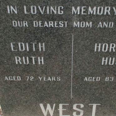 WEST Horace Hugh &amp; Edith Ruth