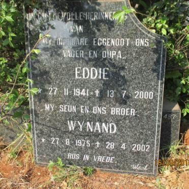 WESSELS Eddie 1941-2000 :: WESSELS Wynand 1975-2002