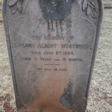 WESTBROOK Rowland Albert -1894