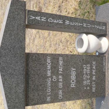 WESTHUIZEN Robby, van der 1917-1966