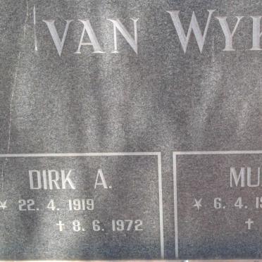 WYK Dirk A., van 1919-1972 &amp; Muriël 1927-