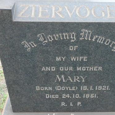 ZIERVOGEL Mary nee DOYLE 1921-1951